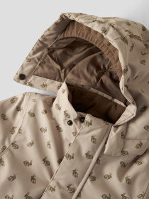 LIL ATELIER Vinterjakke SNOW10 Oxford Tan Rabbit